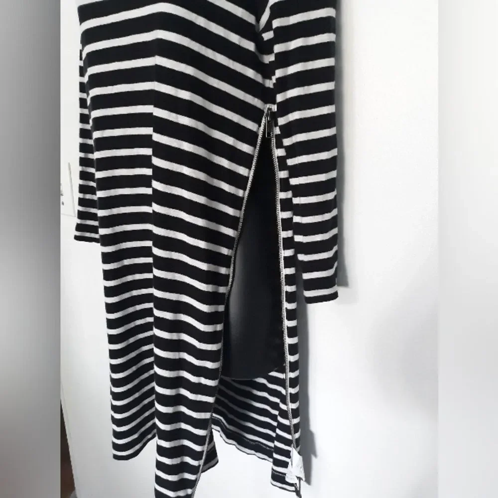J.Crew striped Side Zip Cotton dress
